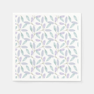 Serviette En Papier Feuilles d'aquarelle de la collection Jennifer