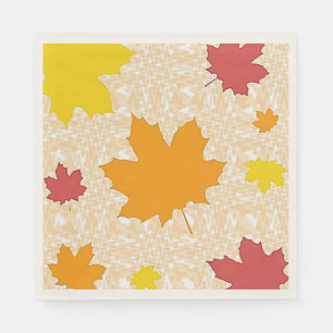 Serviette En Papier Feuilles d'automne