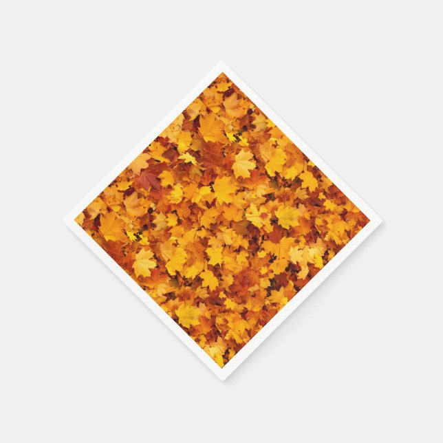 Serviette En Papier Feuilles d'automne (Coin)