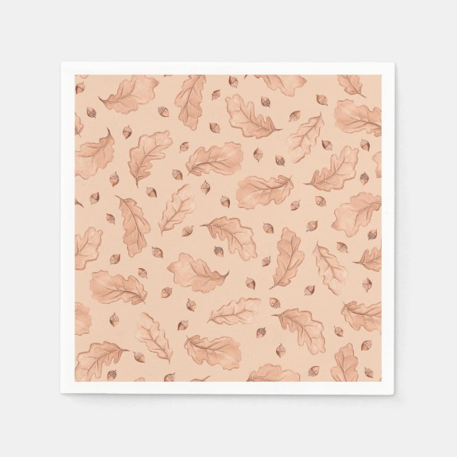 Serviette En Papier Feuilles d'automne (Devant)
