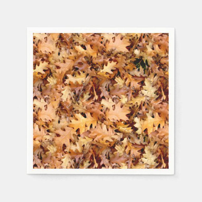 SERVIETTE EN PAPIER FEUILLES D'AUTOMNE (Devant)