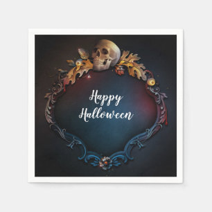 Serviette En Papier Feuilles d'automne et fête d'Halloween d'automne