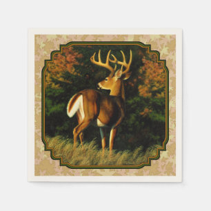 Serviette En Papier Feuilles d'automne Whitetail Buck