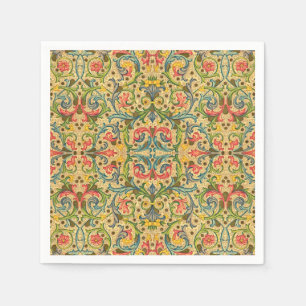 Serviette En Papier Feuilles et vigne italiennes d'antiquité