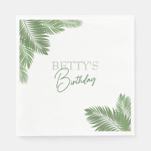 Serviette En Papier Feuilles tropicales