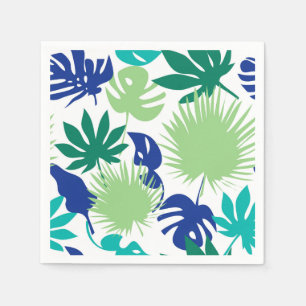 Serviette En Papier Feuilles tropicaux