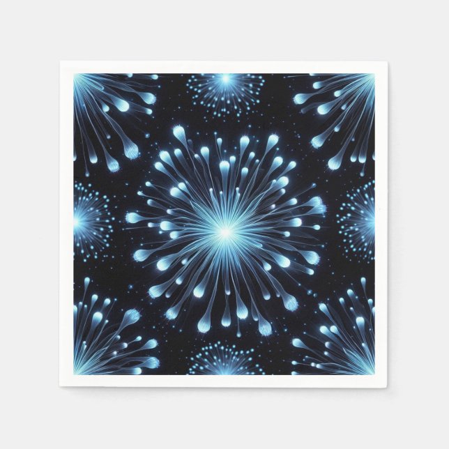 Serviette En Papier Feux d'Artifice Intenses  (Devant)