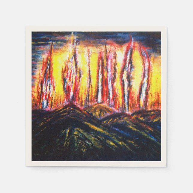 Serviette En Papier Feux de fourrage (Devant)