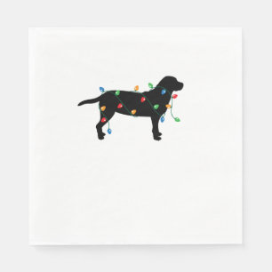 Serviette En Papier Feux de Noël Labrador Retriever Dog Shirt