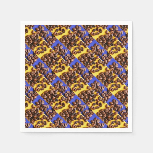 Serviette En Papier Fèves de café (Devant)