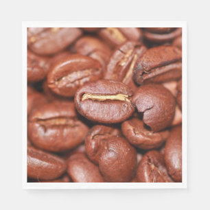 Serviette En Papier Fèves de café grillées
