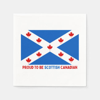 SERVIETTE EN PAPIER FIER D'ÊTRE CANADIEN ÉCOSSE !