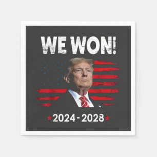 Serviette En Papier Fier MAGA Président Trump Jour d'investiture gagné