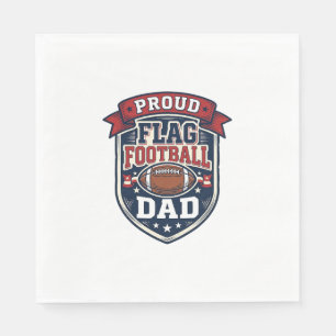Serviette En Papier Fier Papa Football Américain Vintage Badge Patriot