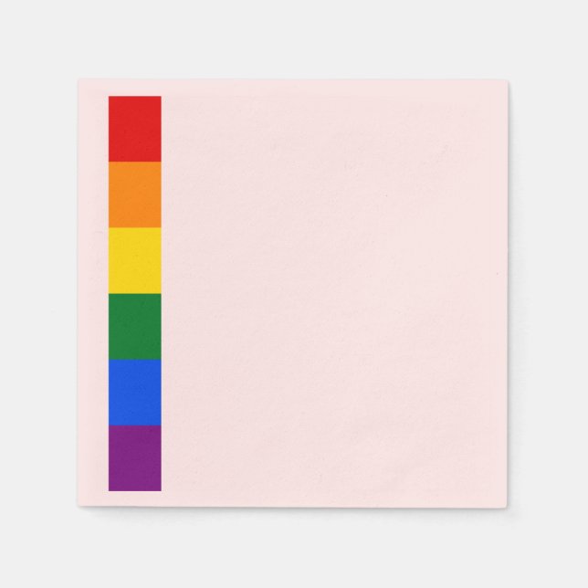 Serviette En Papier Fierté arc-en-ciel (Devant)