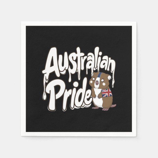 SERVIETTE EN PAPIER FIERTÉ AUSTRALIENNE (Devant)