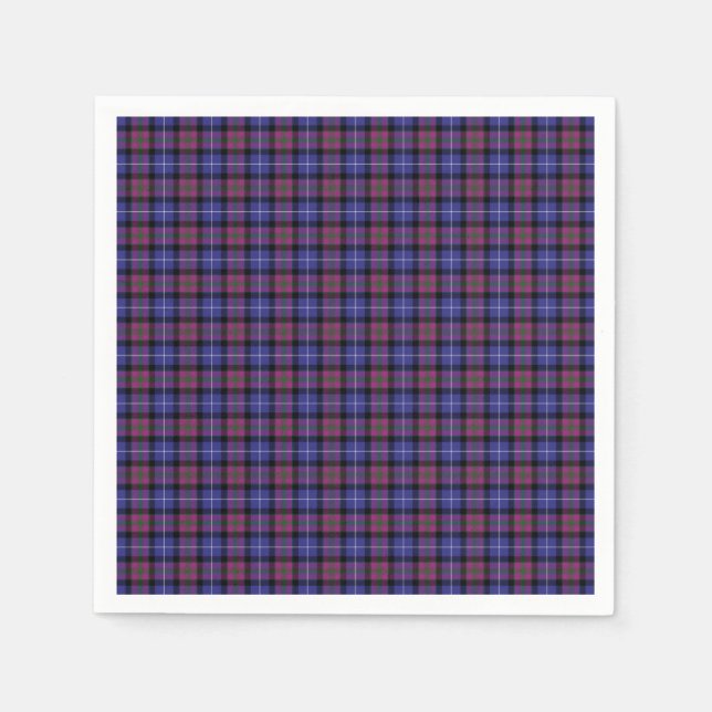 Serviette En Papier Fierté De Tartan De Mode Écossais (Devant)