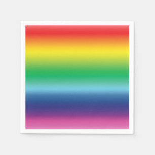 Serviette En Papier Fierté lgbtq lgbt gay queen rainbow dégradé couleu