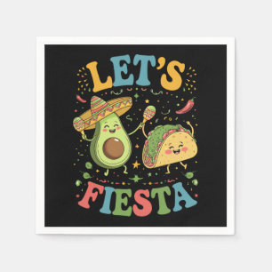 Serviette En Papier Fiesta Avocado Et Tacos Cinco De Mayo