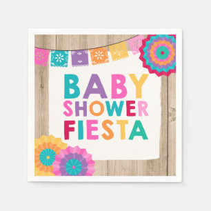 Serviette En Papier Fiesta Baby shower Napkin Baby shower mexicain