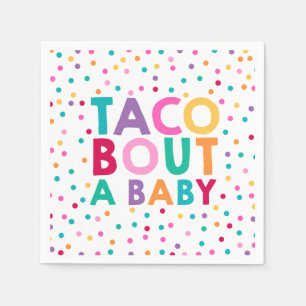 Serviette En Papier Fiesta Baby shower Napkin Taco Bout A Baby Party