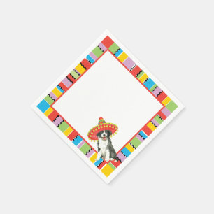 Serviette En Papier Fiesta Border Collie