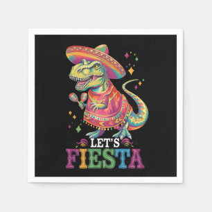Serviette En Papier Fiesta Cinco De Mayo T Rex Dinosaur