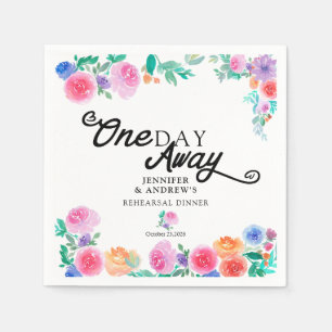 Serviette En Papier Fiesta   Fleurs mexicaines   Dîner de répétition