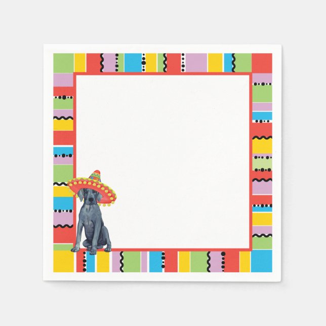 Serviette En Papier Fiesta Great Dane (Devant)