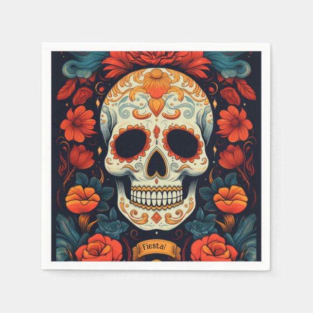 Serviette En Papier Fiesta ! PARTI mexicain (Devant)