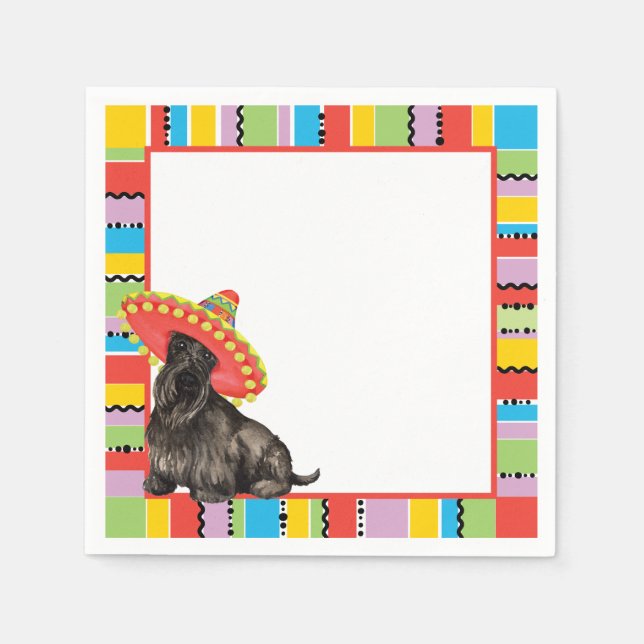 Serviette En Papier Fiesta Scottish Terrier (Devant)