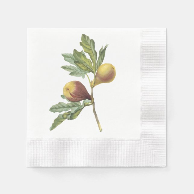 Serviette En Papier fig(Ficus violacea) par Redouté (Devant)