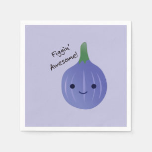 Serviette En Papier figue Awesome Fig Pun