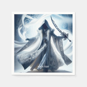 Serviette En Papier Figure de lumière blanche fantaisie mignonne