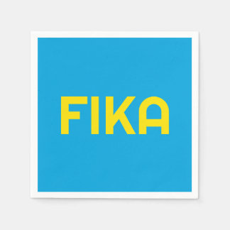 Serviette En Papier FIKA Bold Jaune et bleu