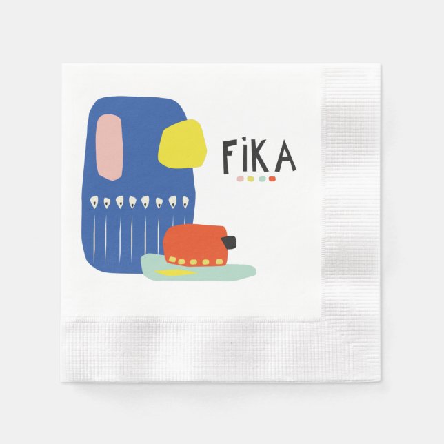 Serviette En Papier Fika Déco (Devant)