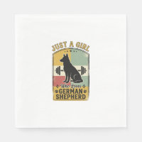 Fille Berger Allemand Chemise Rétro Amoureux de Ch