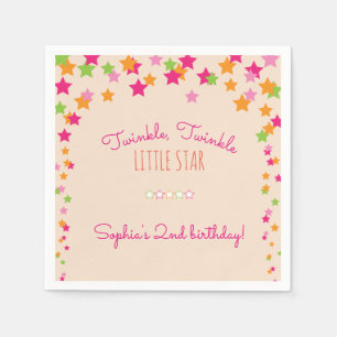 Serviette En Papier Fille d'anniversaire Twinkle Twinkle Little Star