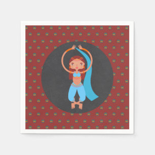 Serviette En Papier Fille des nuits arabes Fête d'anniversaire