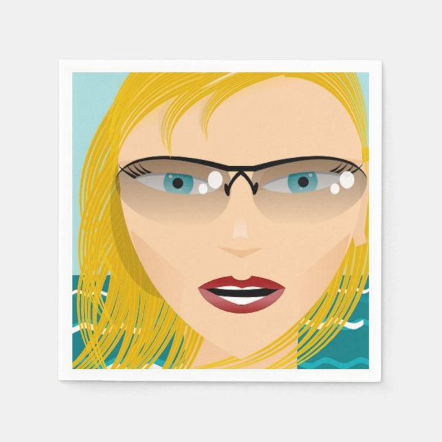 SERVIETTE EN PAPIER FILLE D'ÉTÉ (Devant)