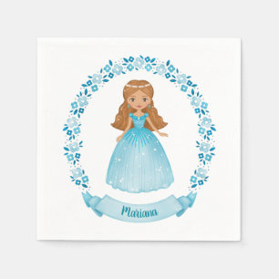 Serviette En Papier Fille fête d'anniversaire