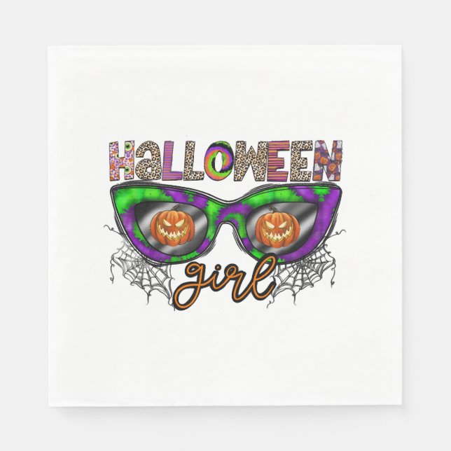 Serviette En Papier Fille Halloween (Devant)
