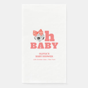 Serviette En Papier Fille Peche Oh Bébé Arc Football Sport Baby Shower