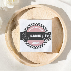 Serviette En Papier Filles À damiers Skateboard Super Rad Anniversaire