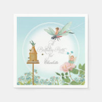Filles Anniversaire Fée Jardin Floral Thème