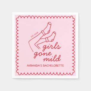 Serviette En Papier Filles Chic Devenues Douces Bachelorette Manuscrit