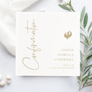 Serviette En Papier Filles de Script Confirmation