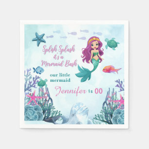 Serviette En Papier Filles de sirène de n'importe quel âge Splish Spla