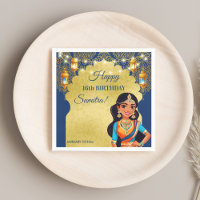 Filles de style indien fête d'anniversaire imprimé