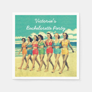 Serviette En Papier Filles descendant les serviettes de plage